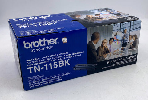 Brother TN-115BK High Yield Toner Cartridge, Black