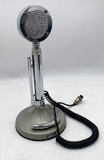 Vintage Astatic Corp D-104 HAM Radio Microphone with T-UP9 Stand