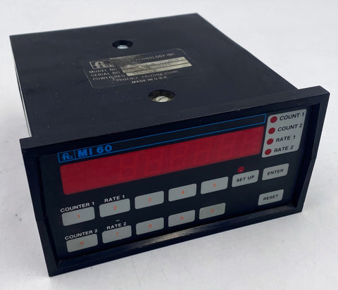 Flow Technology Inc MI60-1-B-P000-0 Programmable Counter Module, 115VAC
