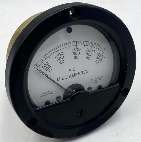 Wacline AEAG-30353 Miliamperes Analog Panel Meter, AC