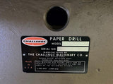 Challenge EH-3A Hydraulic Three-Spindle Paper Drill