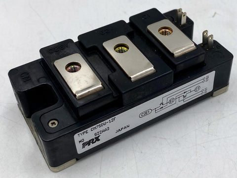 Powerex IGBT Module CM75DU-12F, 600V, 75A, Half-Bridge Configuration