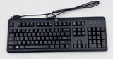 HP Genuine USB Wired Black Keyboard SK-2025, 672647-003