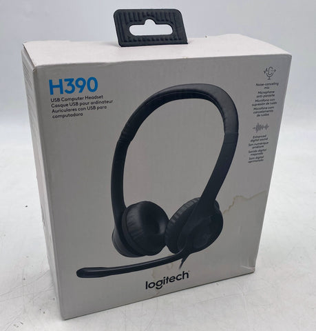 Logitech H390 USB Headset, Noise-Canceling Mic