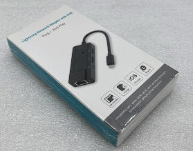 Unbranded Lightning Network Adapter with HUB, Model 75002, Silver