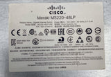 Cisco Meraki MS220-48LP 48-Port Gigabit PoE Switch Unclaimed
