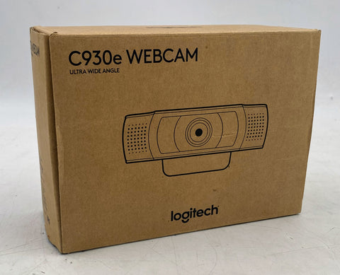 Logitech Webcam C930e, 1080p HD, 90-Degree FOV, H.264 Compression, USB