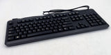 HP Genuine USB Wired Black Keyboard SK-2025, 672647-003