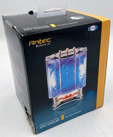 Antec Performance Max CPU Cooler, 92mm PWN Blue LED Fan, Socket AM2(+), AM3