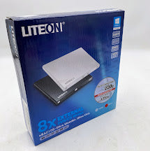 LiteOn 8x External DVD/CD Writer eBAU108, Black