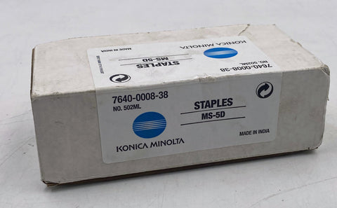 Konica Minolta MS-5D Staple Cartridge, 3-Pack, 5,000 Staples Each