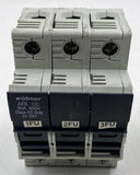Wohner 31 297 Class CC 3-Pole 30A 600V Fuse Holder