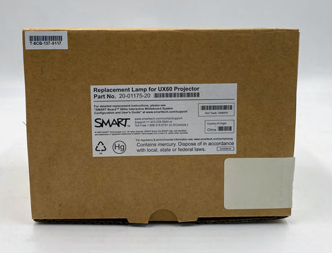 SMART Board Replacement Lamp for UX60 Projector, Osram Bulb