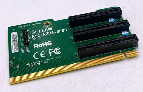 Supermicro RSC-R2US-3E8R 2U Left-Side Passive Riser Card with 3 PCIe x8 Slots