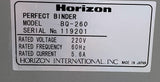 Horizon BQ-260 Perfect Binder