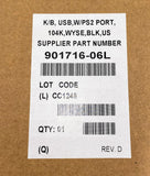 Wyse USB with PS/2 Port Desktop Keyboard 901716-06L