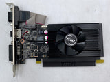 MSI GT710-2GD3 LP NVIDIA GT 710 2GB GDDR3 PCIe Graphics Card