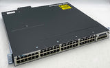 Cisco WS-C3750X-48PF-S V01 48-Port Gigabit PoE+ Network Switch w/ C3KX-NM-1G