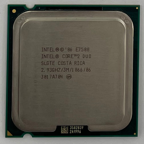 Intel Core 2 Duo E7500 Desktop CPU Processor- SLGTE