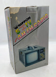 Vintage Nippon TV-511 5" POrtable Black and White Television w/ AM/FM Radio