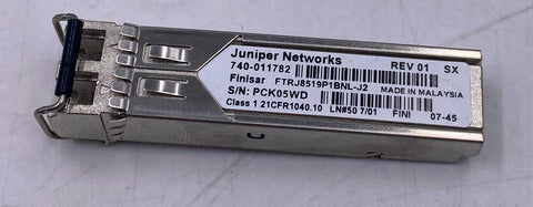 Juniper Networks 740-011782 Rev 01 1000Base-SX SFP Transceiver Module