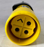 Russellstoll 9P54U2 250V Male Plug, 50A, 9C54U2/C75 250V Female Plug