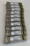 Cisco 10-2566-02 10GB 850nm MMF LC SFP+ Fabric Extender Transceiver, Lot of 10