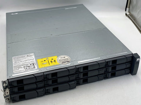 Netapp NAJ-1502 12 Bay 3.5" SAS Disk Array w/ 2 IOM12 Storage Controller Modules