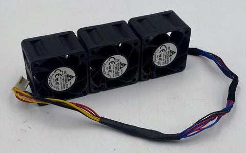 String of 3 Delta Electronics FFB0412SHN DC Fan 40x40x28mm