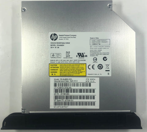 HP Envy 20 TouchSmart All-in-One DS-8A8SH DVD/CD Rewritable Drive- 657959-001