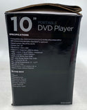 Ematic EPD116RD 10" Portable DVD Player w/ Headrest & Headset, Black