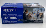 Brother TN-115BK High Yield Toner Cartridge, Black
