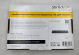 StarTech ICUSB2324X 4-Port USB To Serial Adapter Hub w/ COM Retention