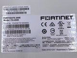 Fortinet FortiGate FG-200E Network Security Appliance