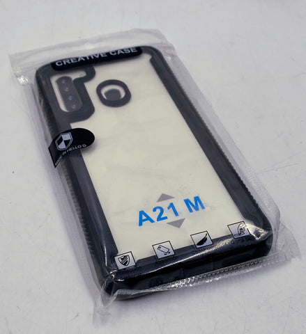 Creative Case Samsung Galaxy A21 Dual Layer Armor Case TJS-SAMA21-S196A171-BK