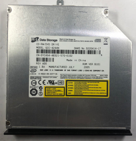 Dell Inspiron 9300 Laptop GCC-4244N CD-RW/DVD Drive- YC494