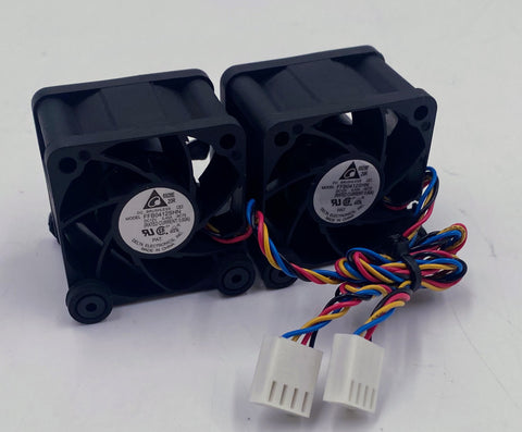 String of 2 Delta Electronics FFB0412SHN DC Fan 40x40x28mm