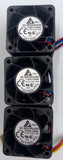 String of 3 Delta Electronics FFB0412SHN DC Fan 40x40x28mm