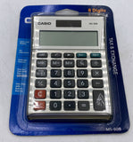 Casio MS-80B Portable Desktop Calculator, Solar w/ Battery Backup