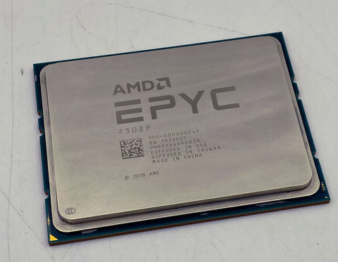 AMD EPYC 7302P 16-Core Server Processor, PCIe 4.0, DDR4, 3GHz