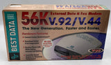 Vintage Best Data 56SX-92 56K External Fax Modem