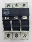 Wohner 31 297 Class CC 3-Pole 30A 600V Fuse Holder