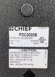 Chief Dual Ceiling Mount PDC2000B for up to 42-71" Flat Screens