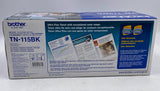 Brother TN-115BK High Yield Toner Cartridge, Black