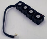 String of 4 Delta Electronics FFB0412SHN DC Fan 40x40x28mm