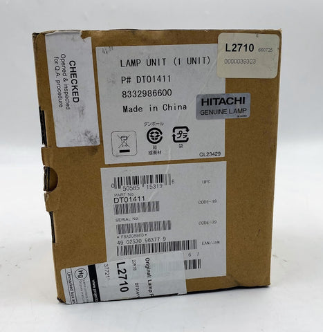 Hitachi Lamp Unit DT01411, 250W, 3600 Lumens, 5000 Hours Life