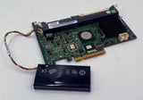 Dell PERC 5i SAS Dual Channel RAID Controller, GT281 w/ U8735 Battery