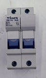 Wimex PMX10-2 2P 32A Fuse Holder, 10.3x38, 690V AC/750V DC