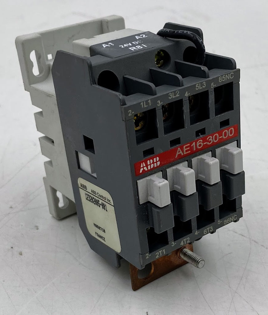 ABB AE16-30-00 Contactor, 24VDC Coil, 3-Pole, 16A – Buffalo Computer Parts