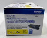 Brother TN-336Y High Yield Toner Cartridge, Yellow